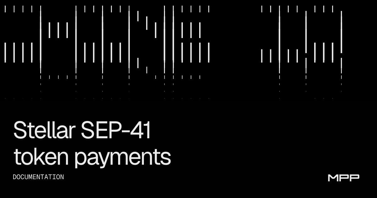 Stellar SEP-41 token payments | MPP