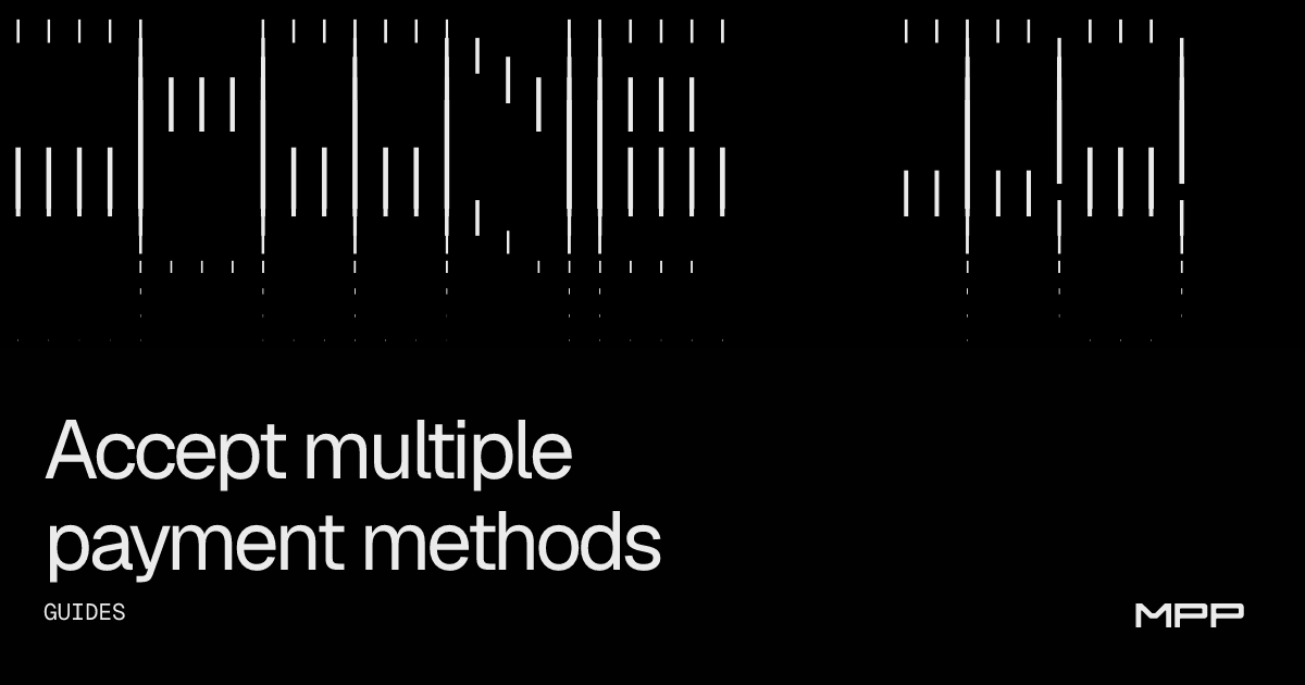 Accept multiple payment methods | MPP