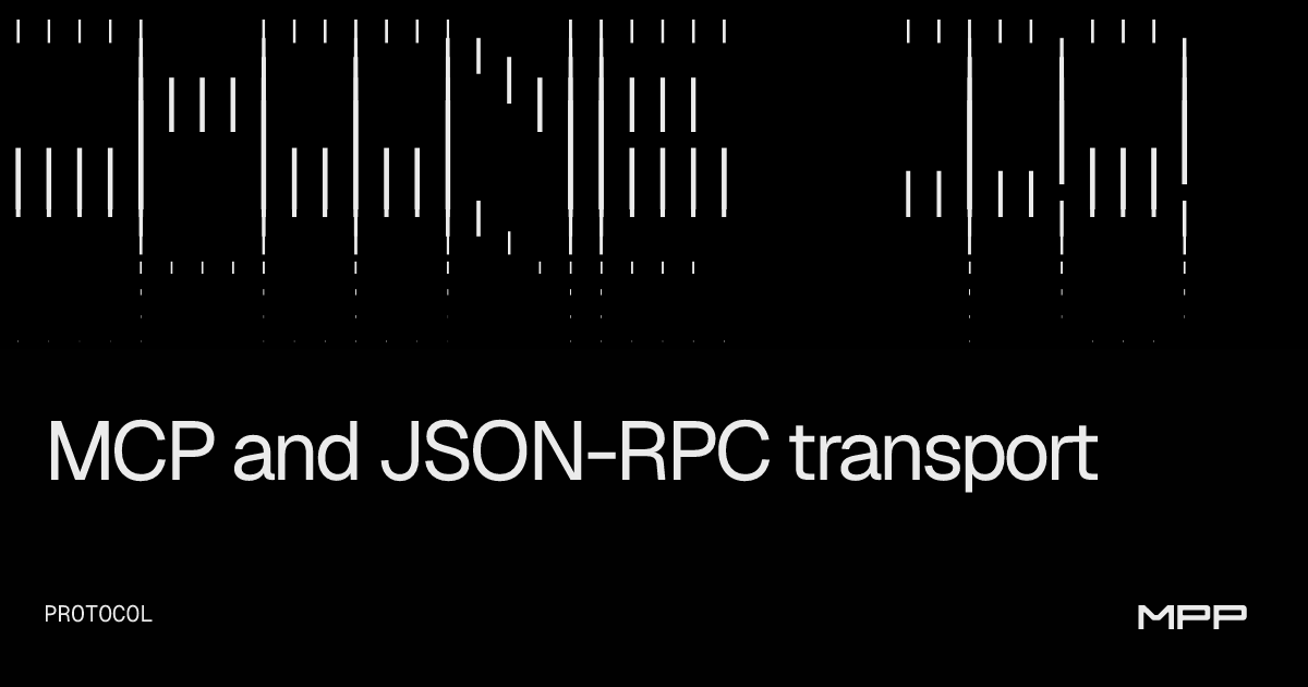 MCP and JSON-RPC transport | MPP