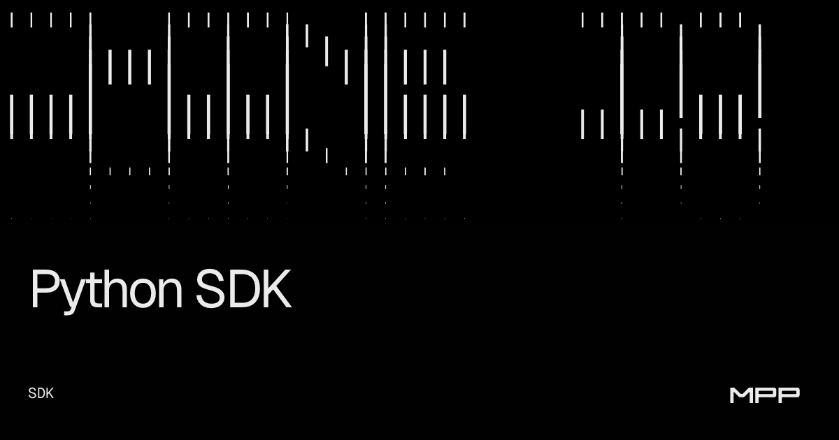 Python SDK | MPP
